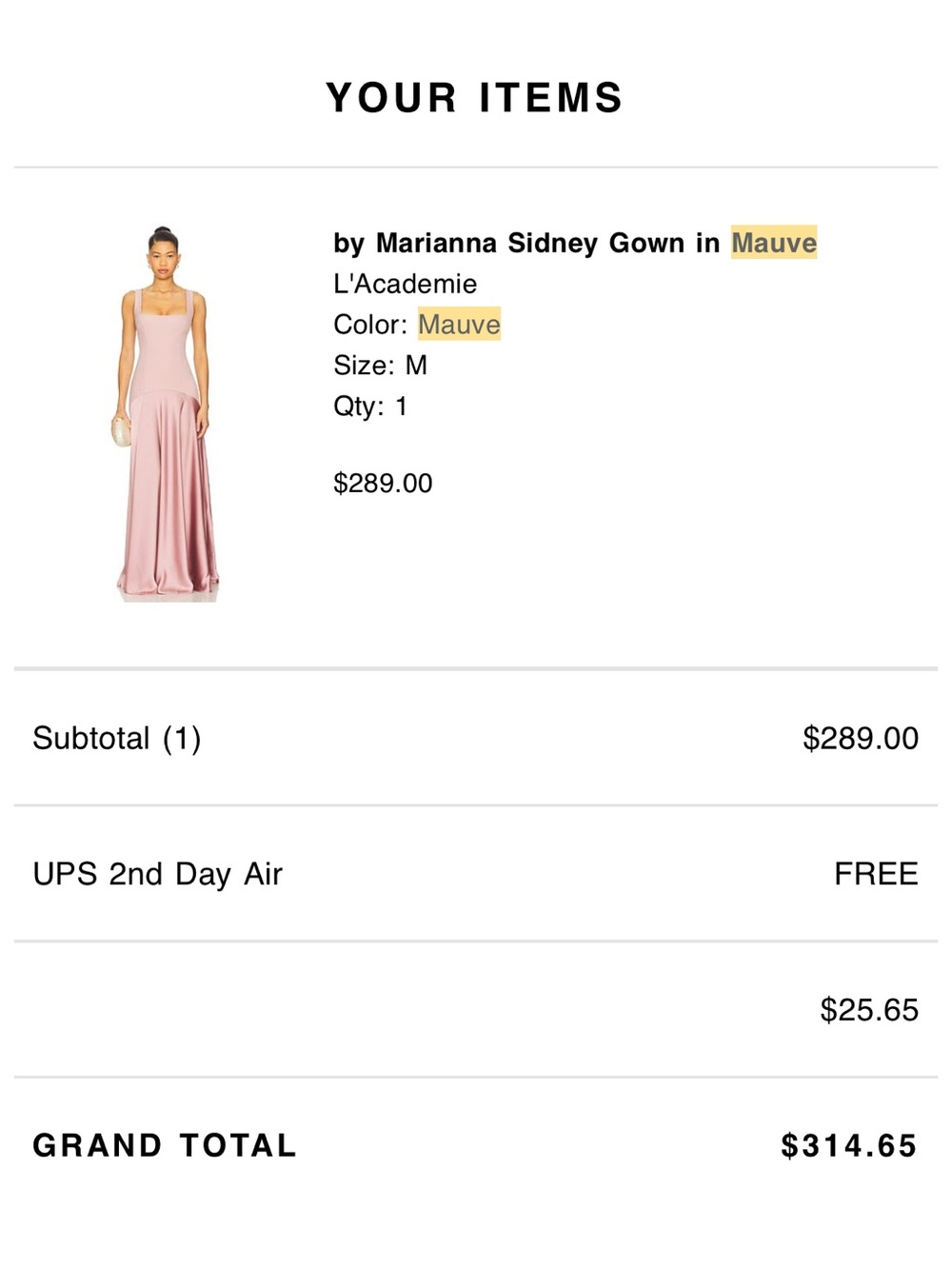 REVOLVE Maxi Dress in Dusty Rose Pink - Picture 3 of 6